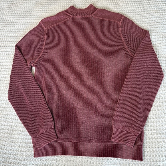 NWT Tommy Bahama New East River Half Zip Sweater Mens Medium Purple Shirt - Picture 4 of 7